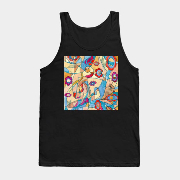 Abstraction painting Tank Top by olgart